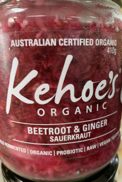 Kohoe’s Organic Sauerkraut – Beetroot & Ginger (410gm)